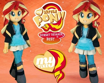 Sunset Shimmer Plush Doll MLP Made to Order Plush Doll