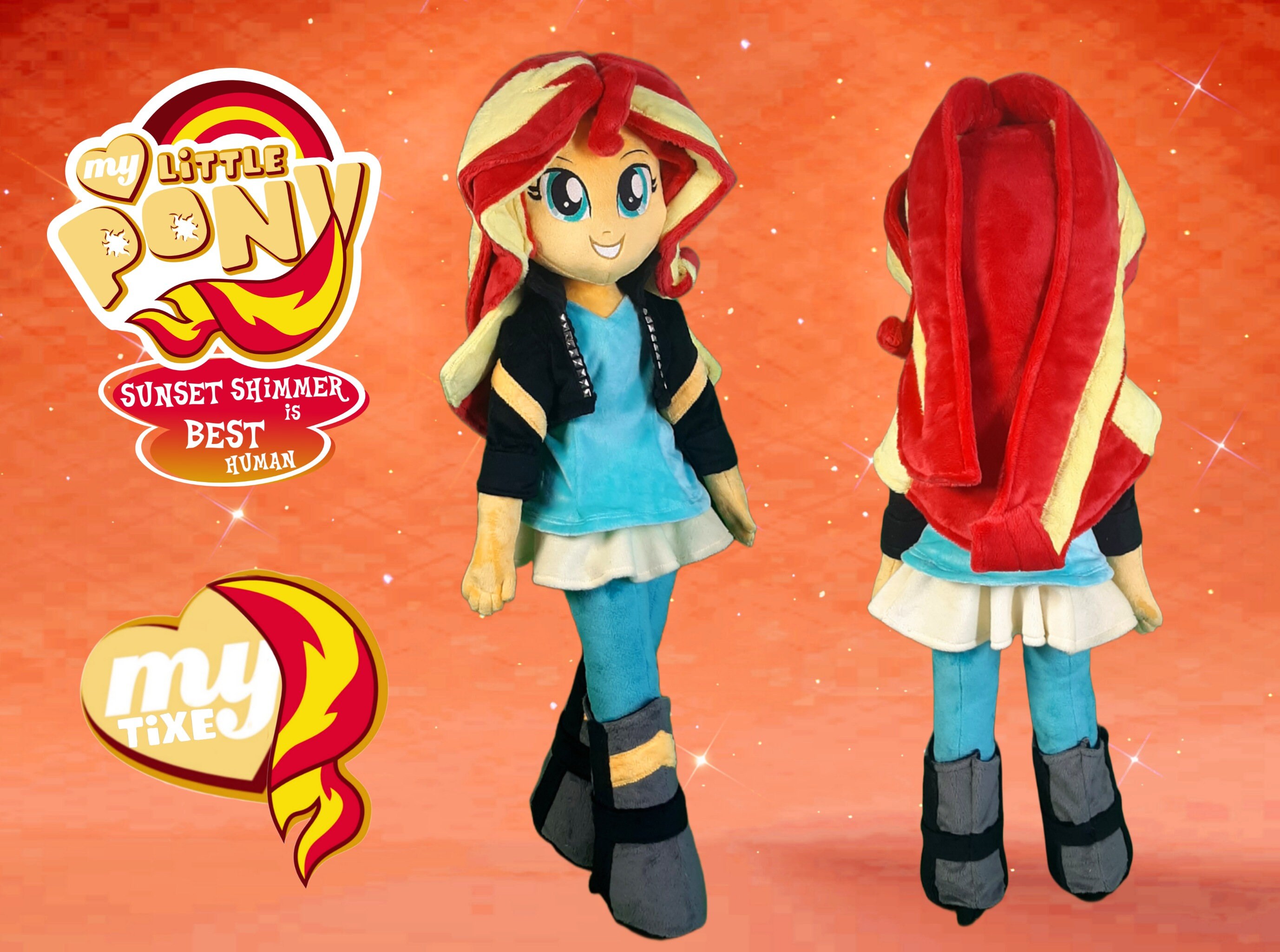 Sunset Shimmer Plush Doll - MLP - Made to Order Plush Doll - Etsy