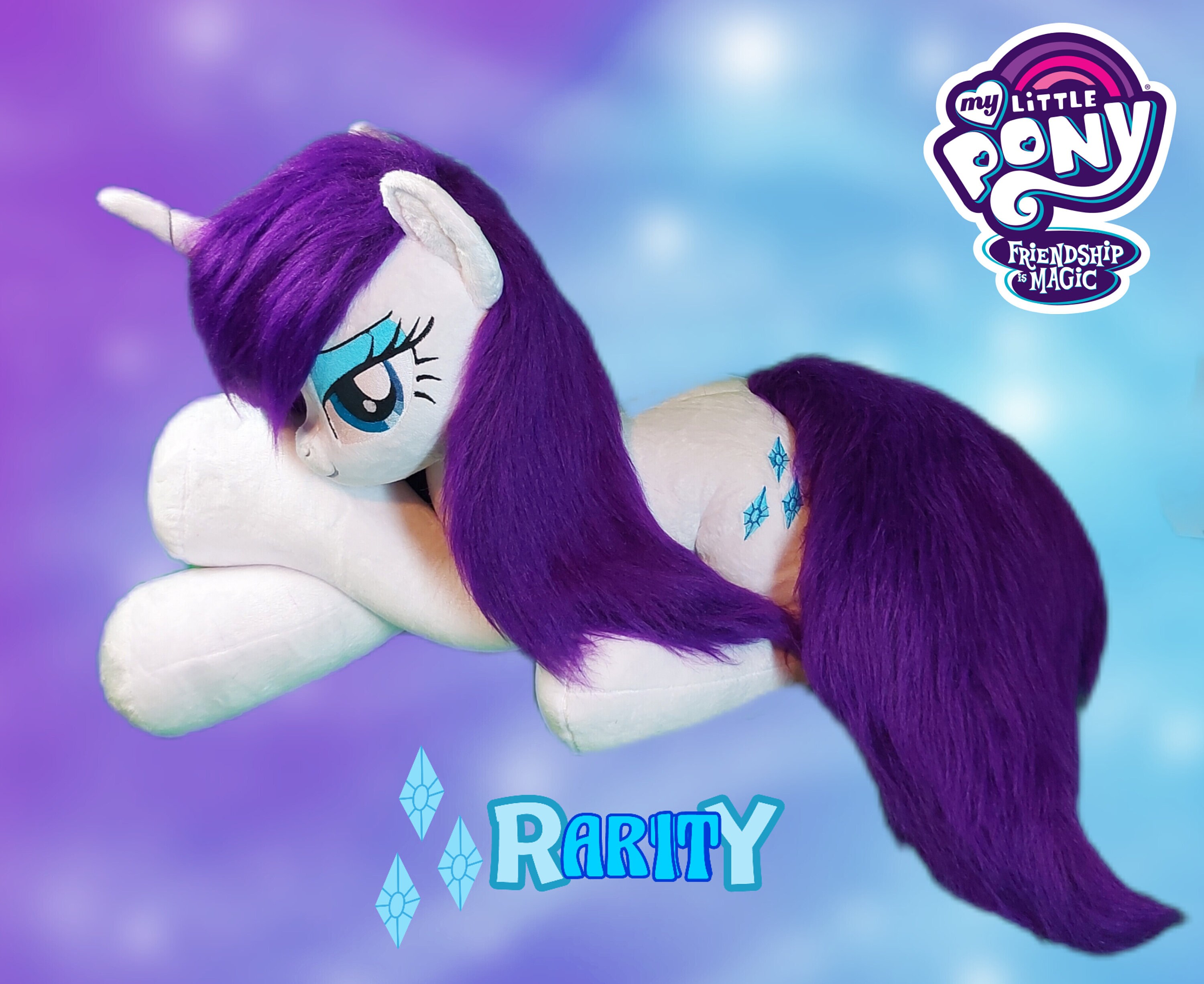 Rarity Lifesize Plush My Little Pony Plush Etsy