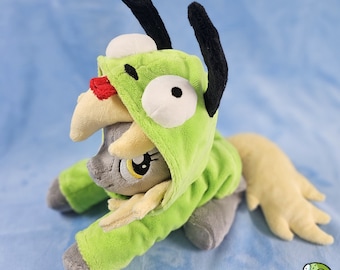 Derpy Hooves with GiR Hoodie Plush - Handmade Beanie Plush