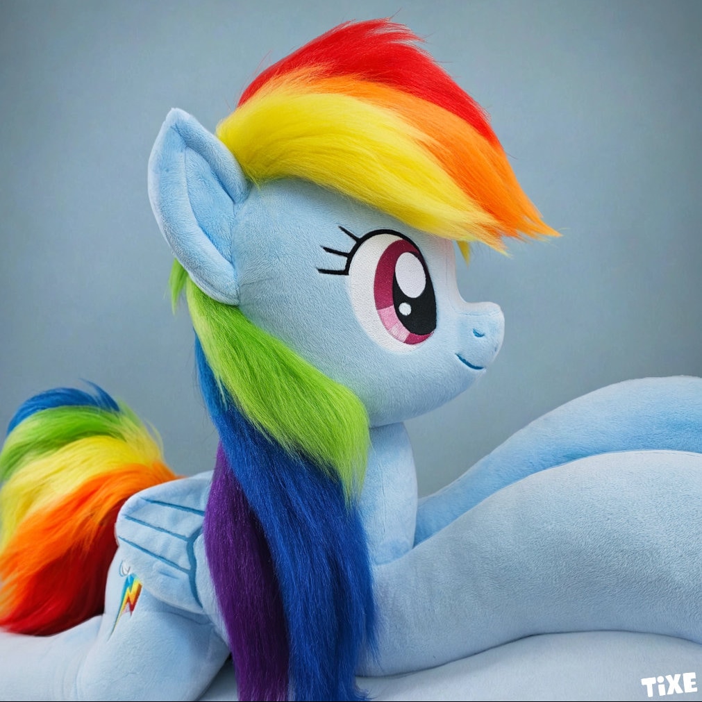 Big rainbow dash stuffed animal discount