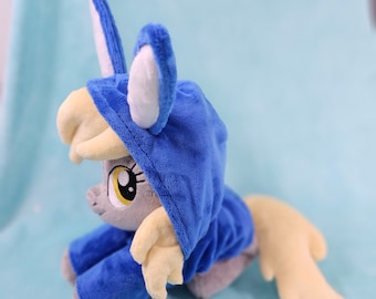 Derpy Bunny Hoodie  - Handmade Beanie Plush