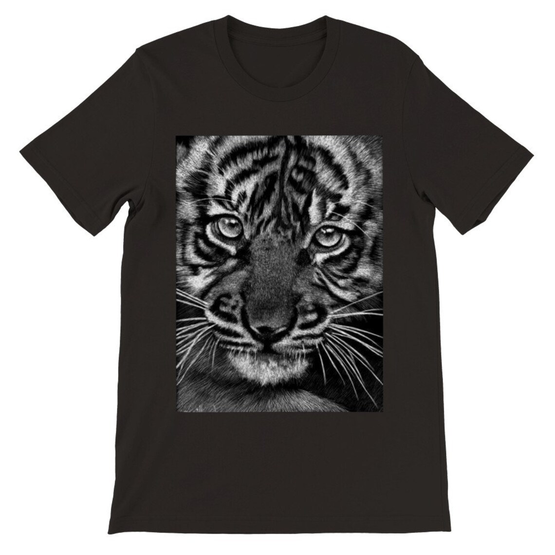 Premium Unisex Crewneck Tshirt Big Cat Etsy