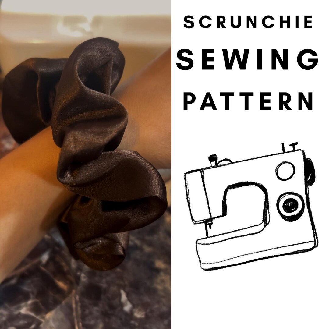 Scrunchie PDF Sewing Pattern, Instant Download, Beginner Friendly ...