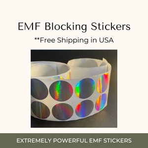 4 Pack EMF Protection Cell Phone Anti Radiation Protector Sticker, Negative  Ions EMF Blocker: Lotus, Yoga, or Flower of Life 