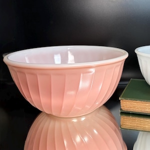 Fire King Pink Bowls - Etsy