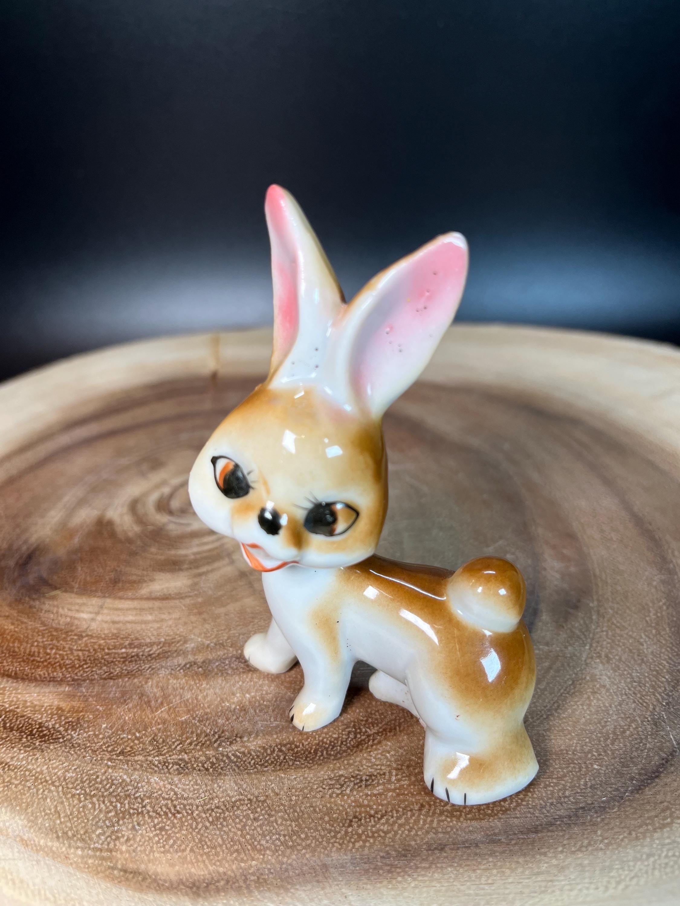 Vintage Porcelain Bunny Figurine: 1950s Japan Easter Decor - Etsy