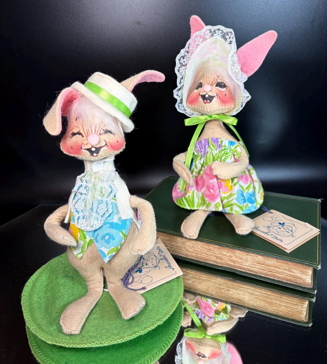 Vintage 1991 Annalee Easter Parade Mr. & Mrs. Rabbits 0615, 0610 ...