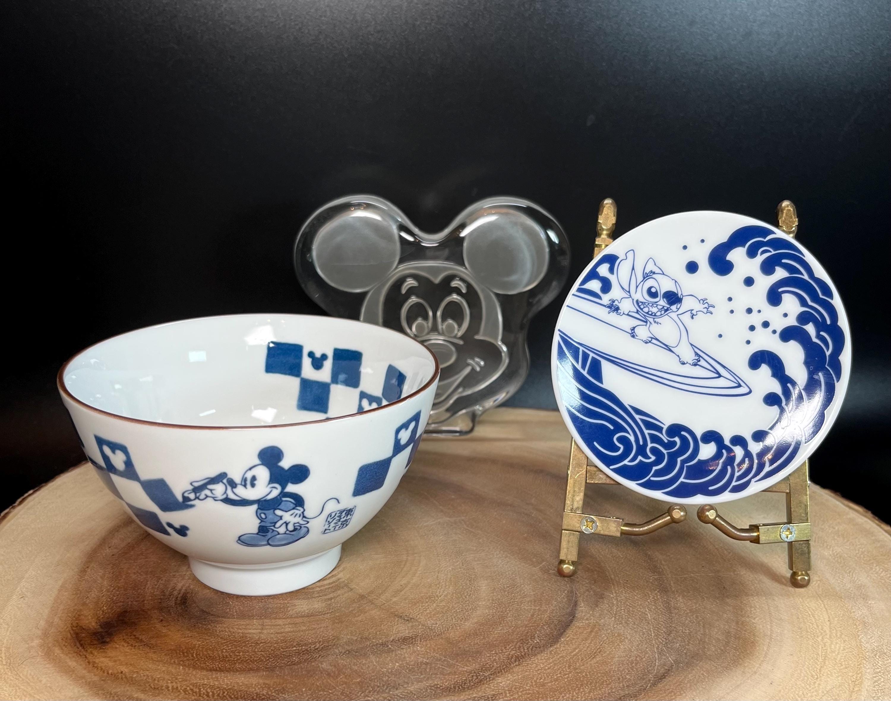 Disney Tokyo Resort Japan White and Blue Porcelain Mickey Mouse