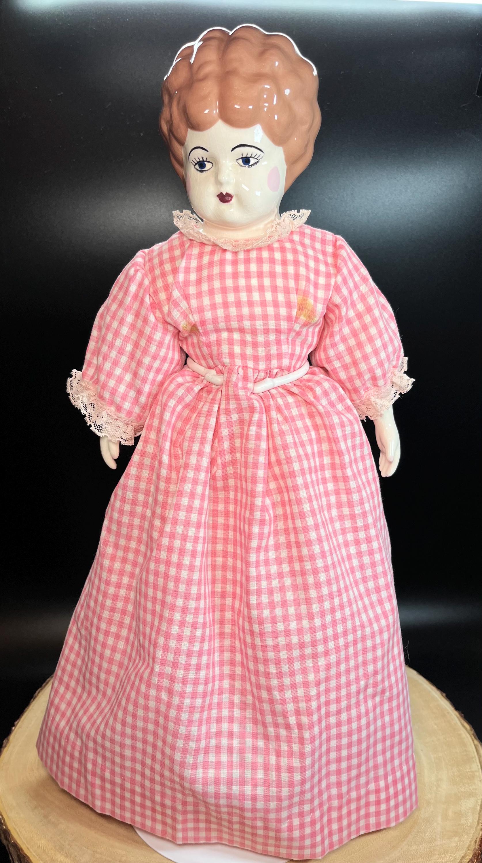 Vintage China Head Doll: 17