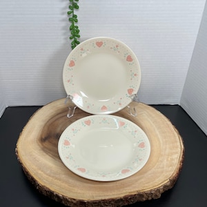 Vintage Corelle Forever Yours Dessert Plates - Set of 2