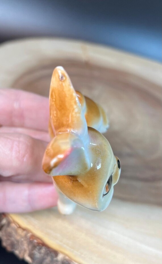 Vintage Porcelain Bunny Figurine: 1950s Japan Easter Decor