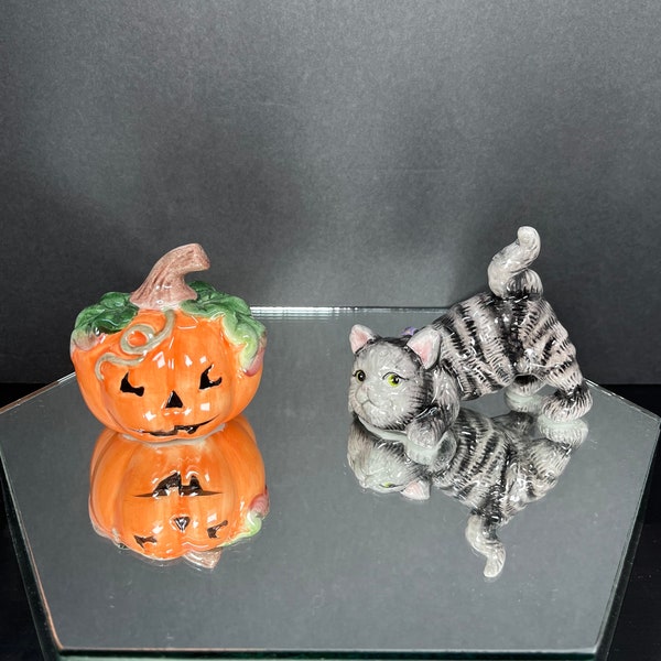 Cat Pepper and Salt Shakers Etsy