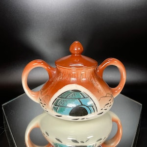 Sascha Brastoff Dual Handle Sugar Bowl / Fine Art Ceramic Decor / Repurpose  Pen Holder / Alaska Series / Pottery Gifts / Vintagesouthwest 