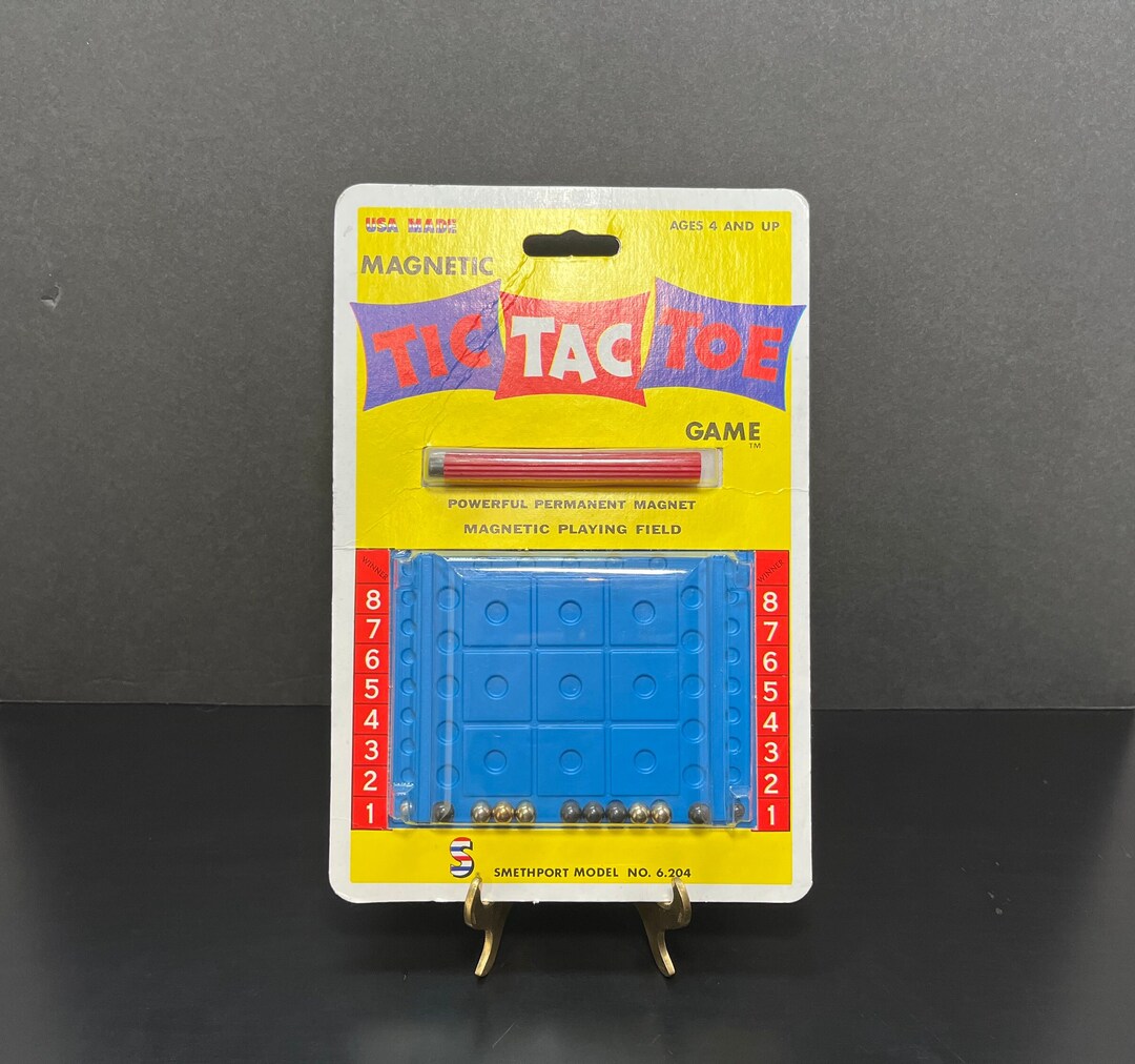 1986 Smethport Tic Tac Toe Travel Game No. 6.204 Side Score