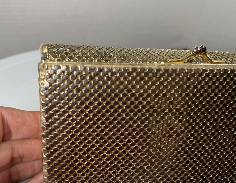 Whiting and Davis Gold Mesh Trifold Wallet W/ Checkbook Cover - Etsy