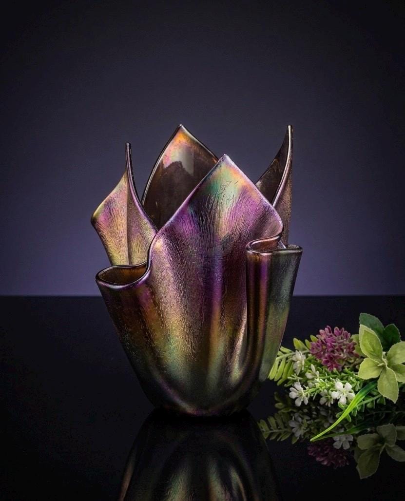 Antique Purple Vase - Etsy