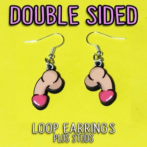 Willy Earrings Stud/Dangle Earrings - Adult Earrings - Willy Earrings - Genital Earrings - Funny Earrings - Rude Gifts, Adult Gift, LGBTQ