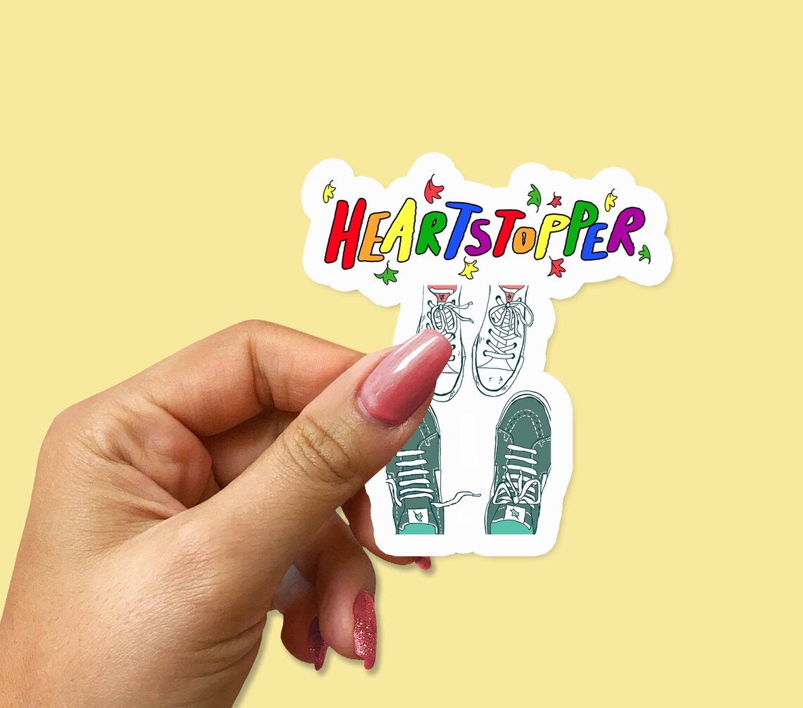 Heartstopper Sticker Heartstopper Rainbow Stickerlgbtq Etsy Australia