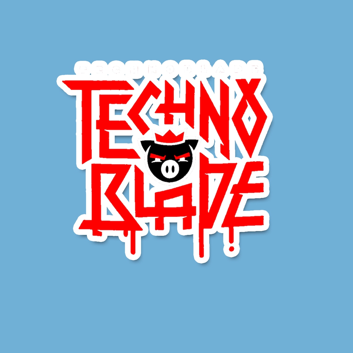 Technoblade Logo Red Sticker Technoblade Never Dies Sticker Etsy