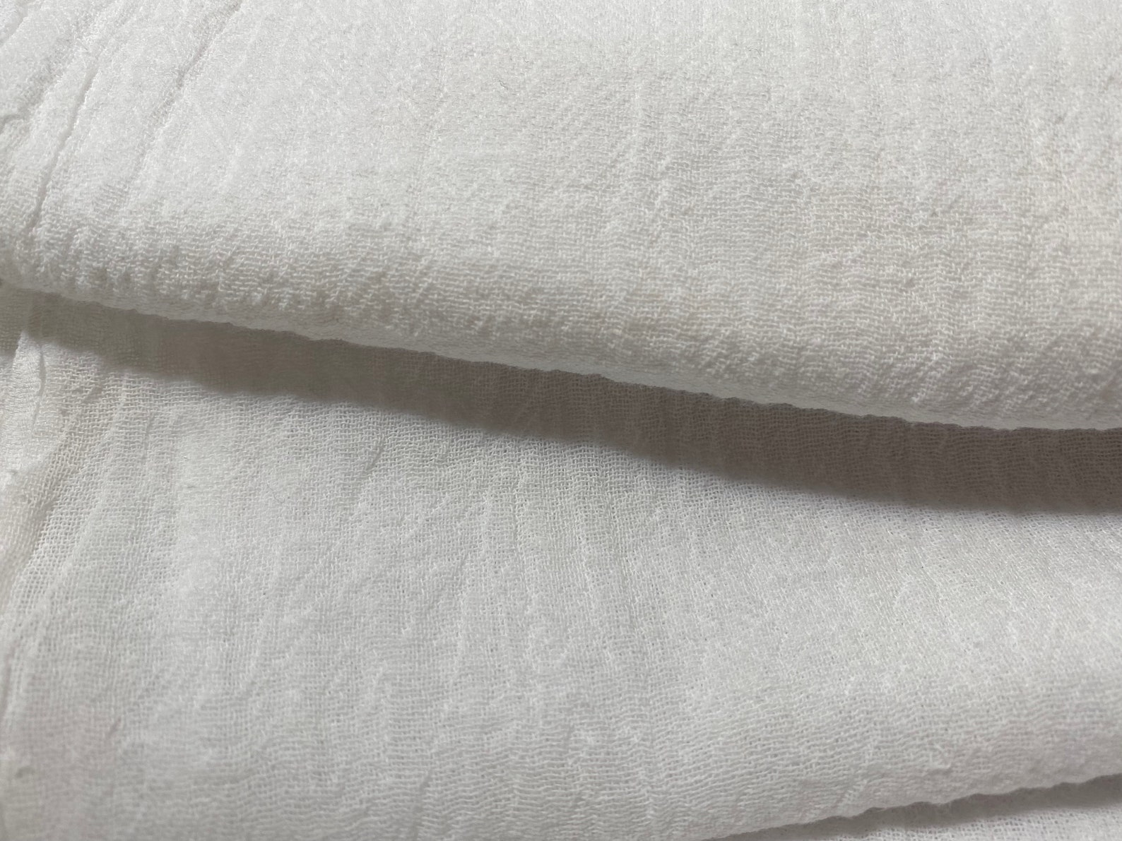 Cotton Bubble Gauze Fabric by the Yard White 100 Cotton Etsy