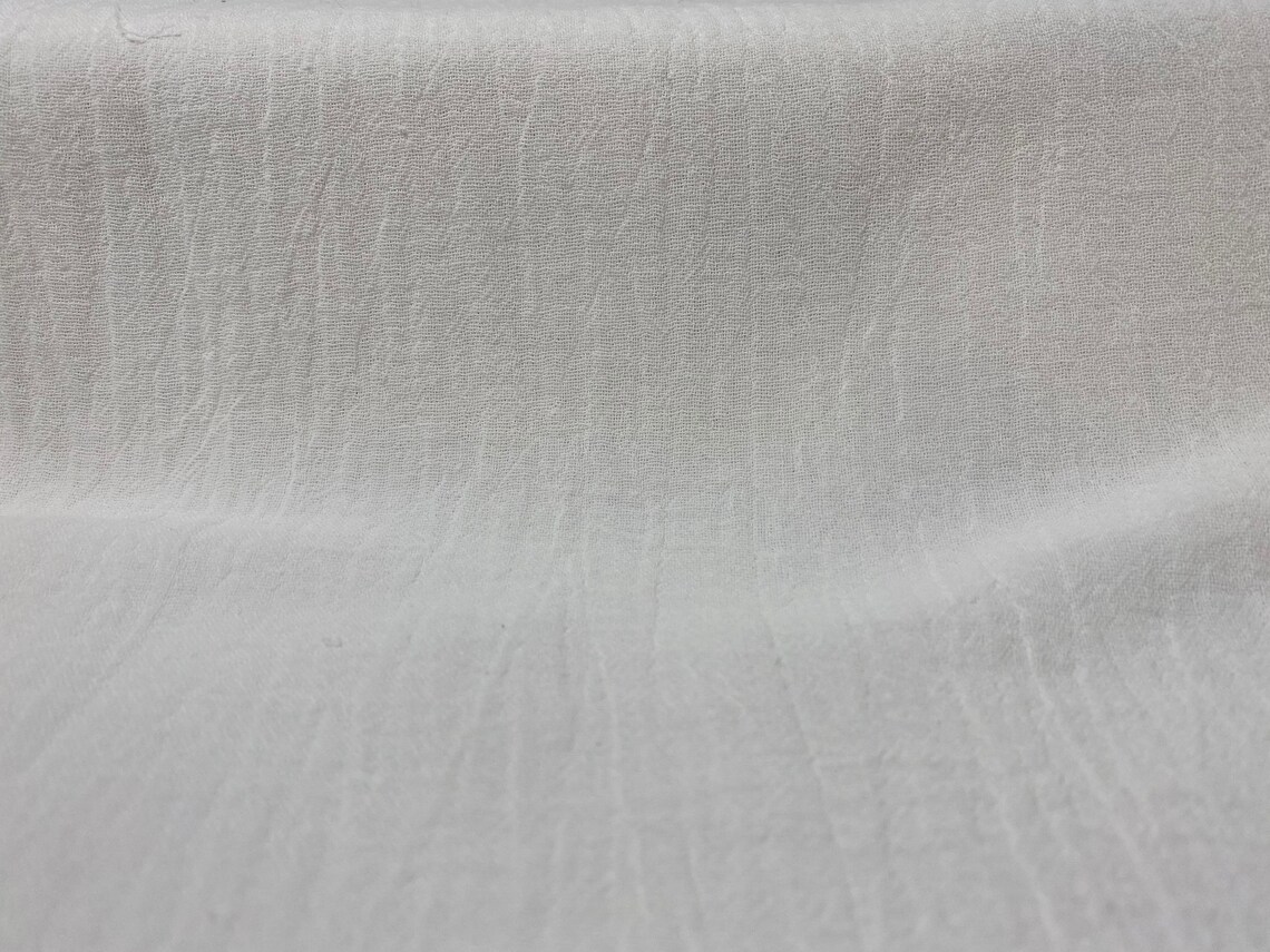 Cotton Bubble Gauze Fabric by the Yard White 100 Cotton Etsy