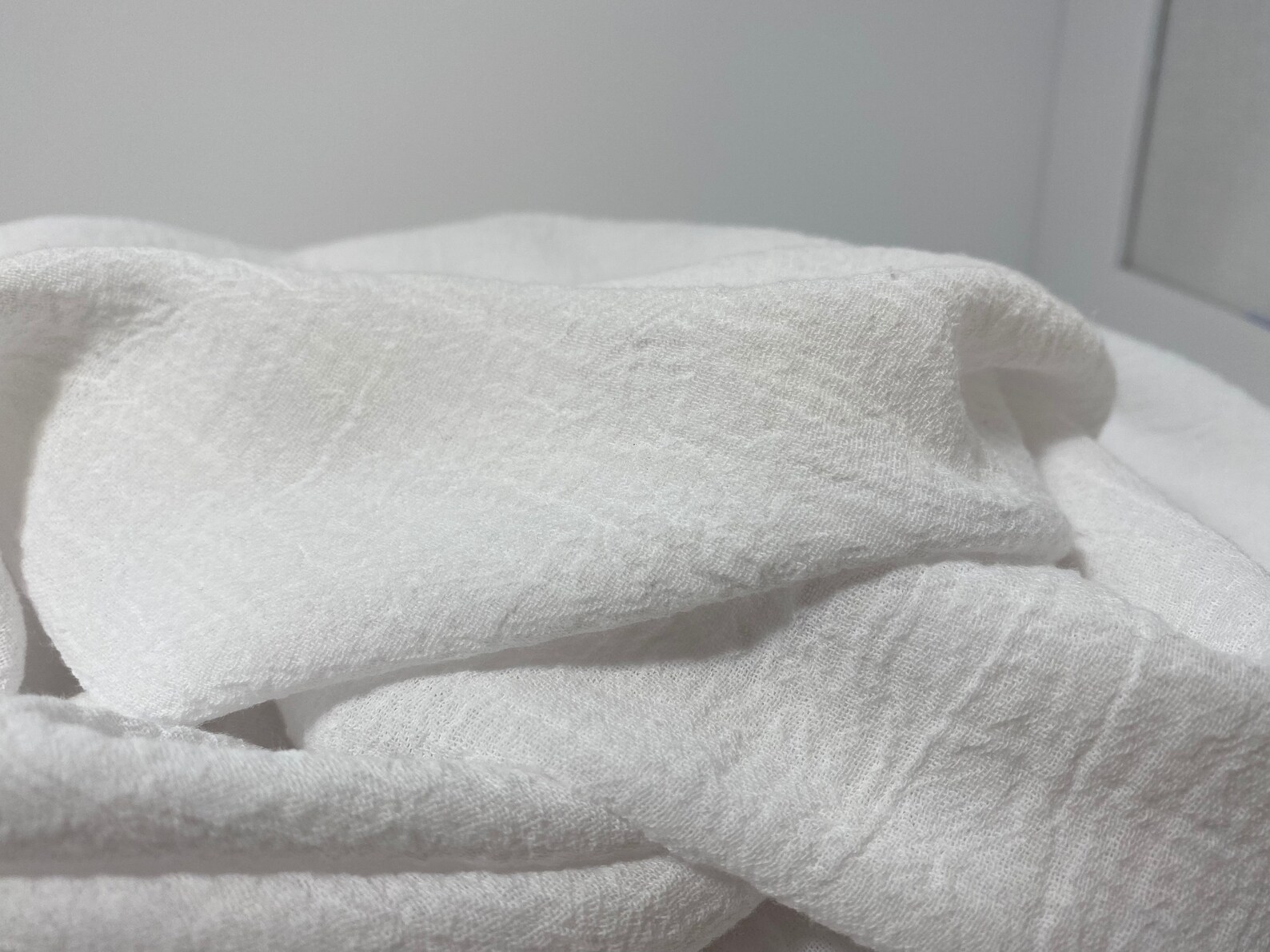 Cotton Bubble Gauze Fabric by the Yard White 100 Cotton Etsy