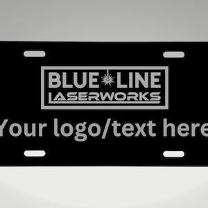 Custom Engraved Metal License Plate - laser engraved novelty plate, custom license plate