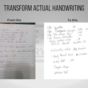 Digitale Handschriftkonvertierung - SVG, Handschriftkonvertierungsdatei, Handschrift der Liebsten, für Vinyl, Lasergravur, digitale Datei