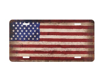 USA Flagge Aluminium Nummernschild: Vaterländischer Auto Anhänger, zusammengestellt in den USA