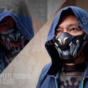 Foam Mask. Do It Yourself. Techwear Vampire. Eva foam. Complete Tutorial.