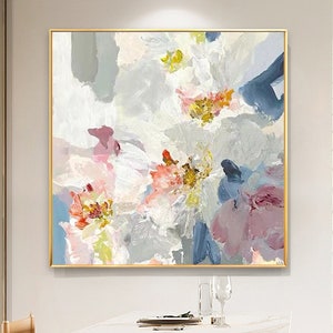 Original Abstract Blossom Oil Painting On Canvas, Abstract Flower Painting Acrylic Floral Painting Modern Art Large Home Wall Art Home Decor