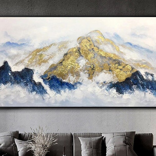 Large Original Oil Painting Abstract Art on Canvas Snow - Etsy