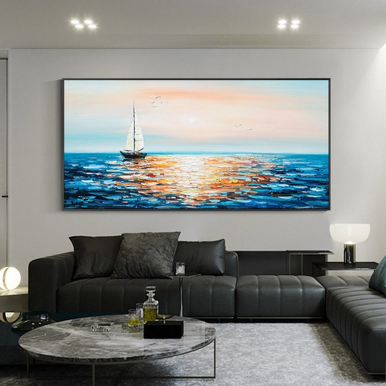 Coucher Du Soleil De Paysage Marin En Mer Tropicale Avec Une égate Et