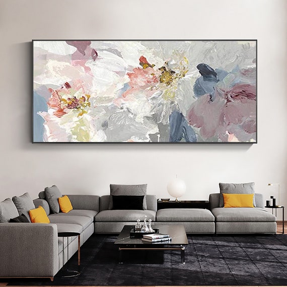 Large Original Blossom Oil Painting on Canvas Abstract Flower - Etsy