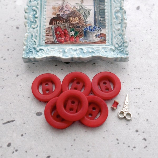 Red Vintage Buttons - Etsy