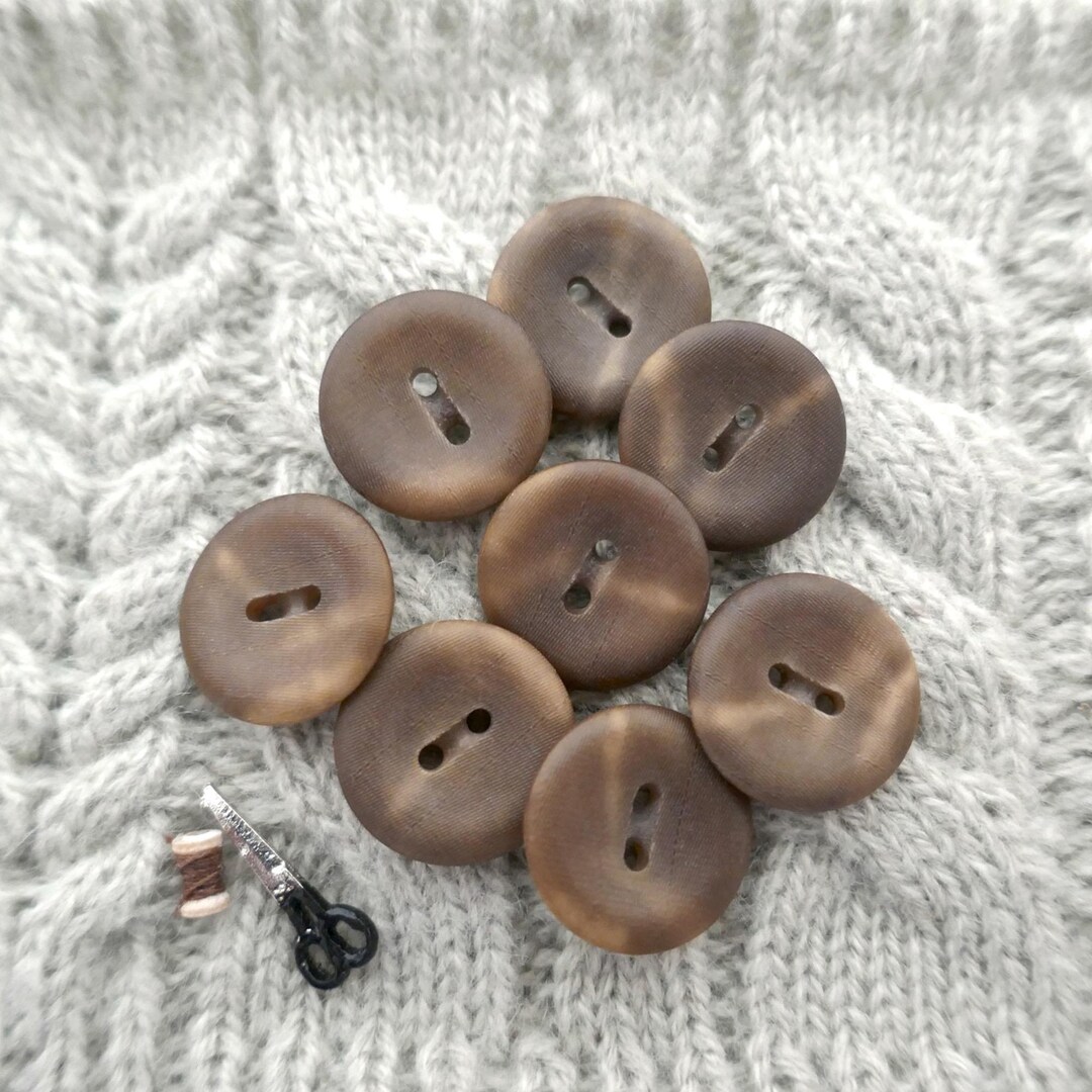 Tonal Buttons Tonal Tawny Vegetable Ivory Buttons, ≈15mm 5/8inch - Small Vintage ...
