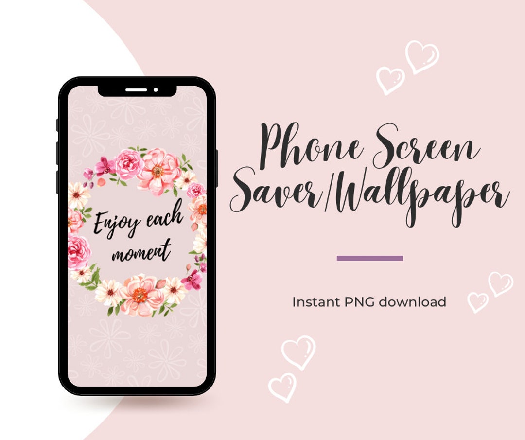 Inspirational Phone Wallpaper With Flower Wreath Phone Screen Saver