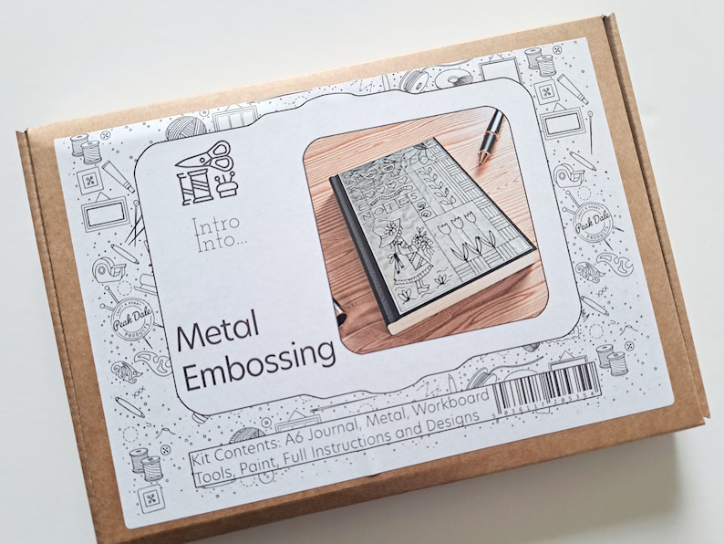 metal embossing journal, metal crafts, metal embossing, journal making, craft kits for adults, crafts, embossing crafts, metal embossing journal kit, craft kits for adults, craft kits for teenagers, embossing craft kits, metal embossing craft kits with journal, metal embossing gifts
