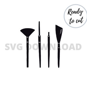 SVG files | Digital Download | Digital File | SVG Download | SVG | Downloadable | Svg Files | Art svg files | Paint brushes | Cricut