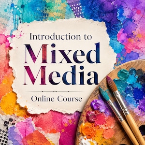 Inleiding tot Mixed Media | Online cursus | Leer mixed media | Kunst | Experimentele kunst | Hobby's | Leerhandleiding | Kunsttutorial