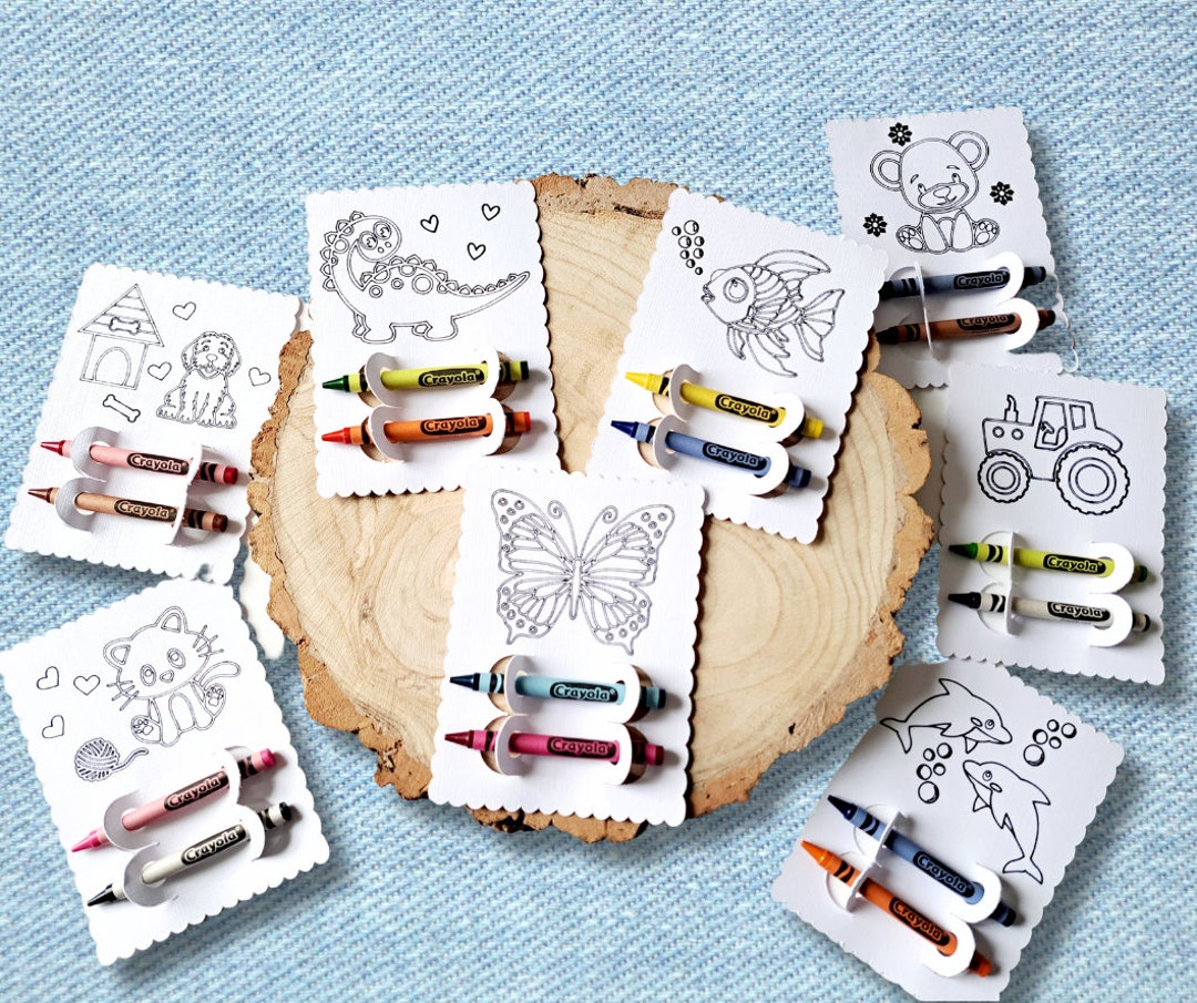 Colouring Cards With Crayons | Childrens Colouring Cards | Stocking ...