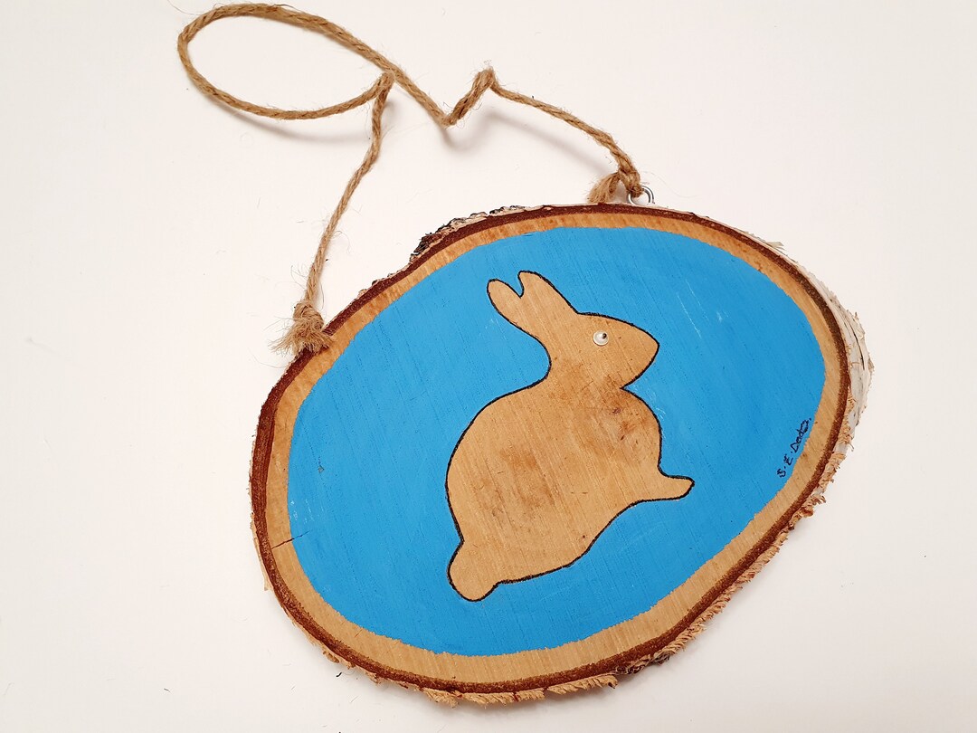Wooden Plaque - Rabbit | Wall Art | Wall Hangings | Kids Bedroom ...