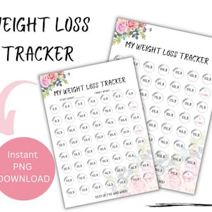 Printable Weight Loss Tracker | 8 Stone Weight Loss Tracker| Downloadable Weight Loss Chart | Printable Weight Loss Chart |  Weigh In Chart