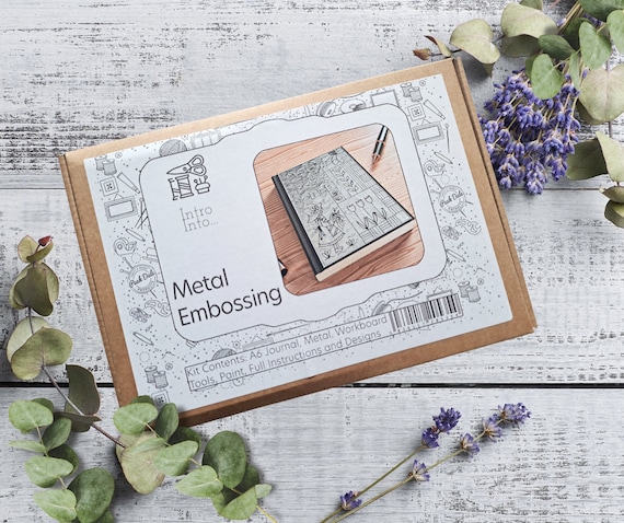 Metal Embossing Journal Kit | Metal Embossing | Craft Kits For Adults | Craft Kits | Journal Gifts | Journal Making Kit