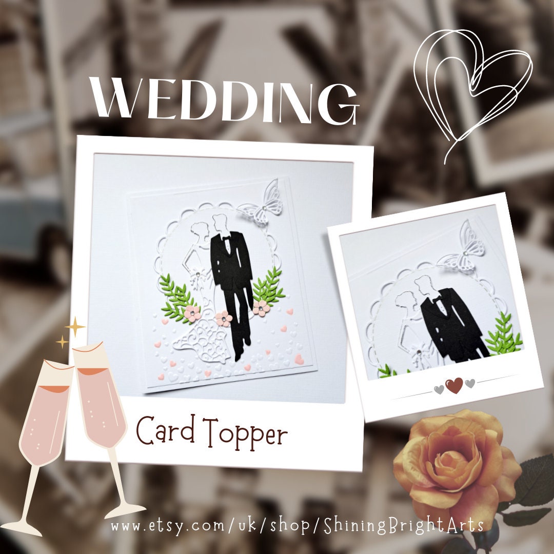 Wedding Card Topper Wedding Craft Supplies Wedding Crafts Wedding Day Card Making Supplies