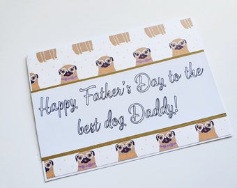 Father’s Day Card For A Dog Daddy | Father’s Day Cards | Dog Lover | Handmade Cards | Dog Cards | Father’s Day | Unique Father’s Day Cards