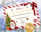 Santa's Nice List Certificate | Christmas Eve Certificates | Printable Certificates | Printable Christmas Certificates