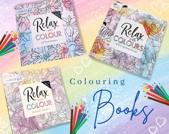 Colouring Book - Patterns - Floral - Animals | Adult Colouring Books | Colouring | Mindfulness | Colour Therapy|  Mindful Colouring | Colour