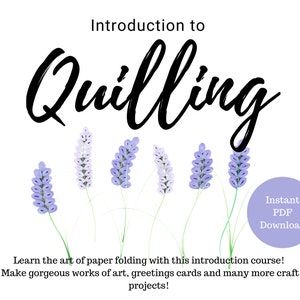 Curso Online de Introdução ao Quilling | Artesanato em Quilling | Faça Seus Próprios Cartões de Felicitações |